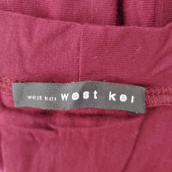West Kei Supersoft Essentials Plain Gathered Jumpsuit size 3X Burgandy - Picture 6 of 6